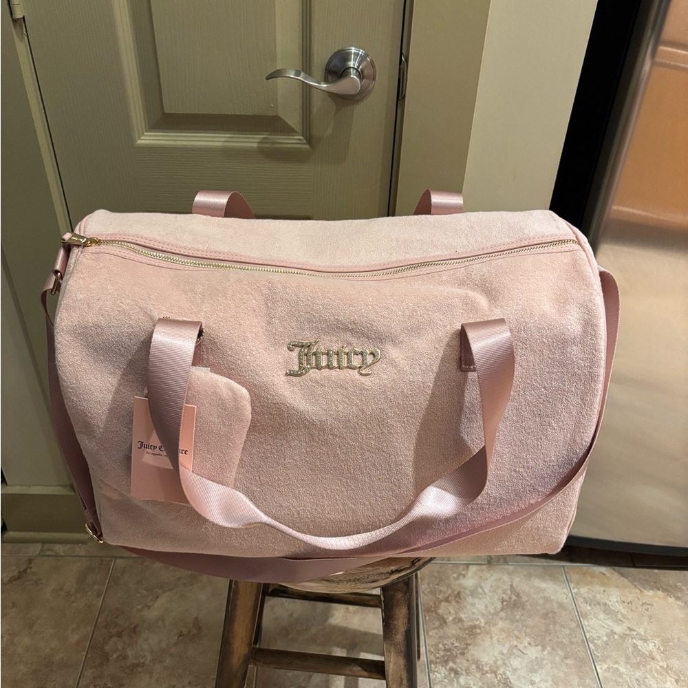 Juicy Couture Light Pink Travel Duffle Bag NWT